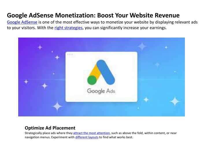 Google AdSense Monetization