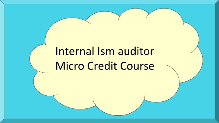 Internal Ism auditor