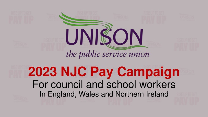 The 2023 NJC Pay Campaign for Council and School Workers