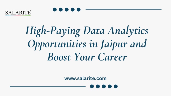 high paying data analytics opportunities n.w