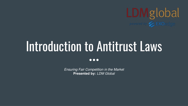 Introduction to Antitrust Laws
