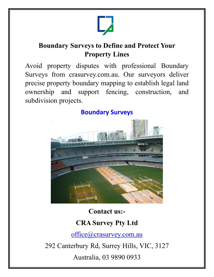 boundary surveys to define and protect your n.w