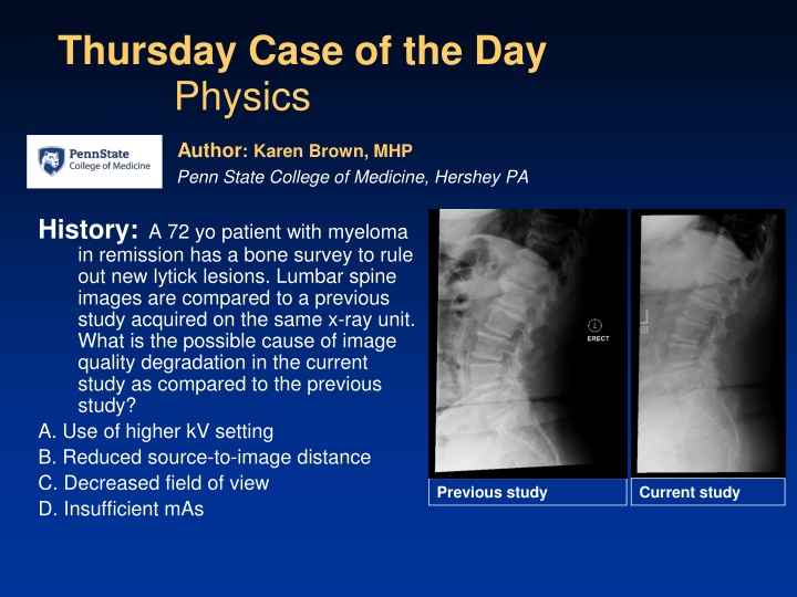 thursday case of the day physics n.w