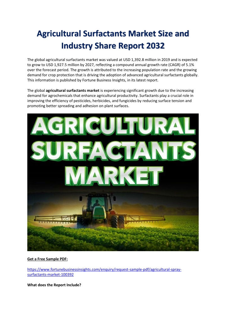 agricultural surfactants market size and industry n.w