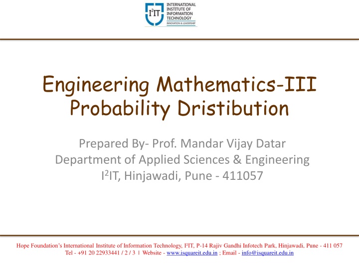 engineering mathematics iii probability n.w