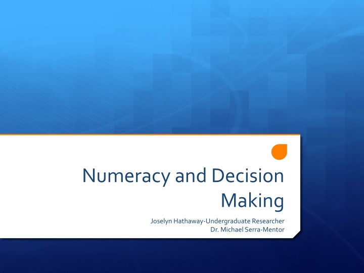 numeracy and decision n.w