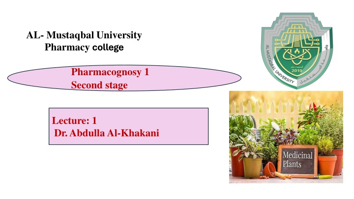 al mustaqbal university pharmacy college n.w