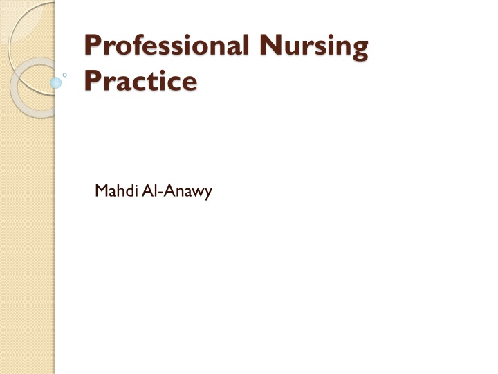 professional nursing practice n.w