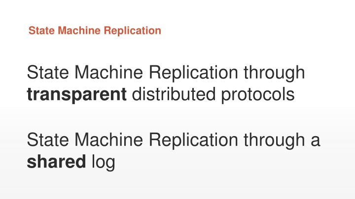 state machine replication n.w