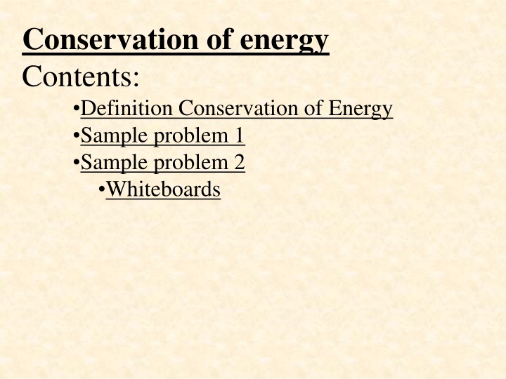 conservation of energy contents definition n.w