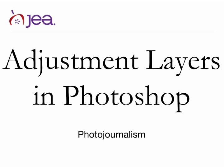 adjustment layers in photoshop n.w