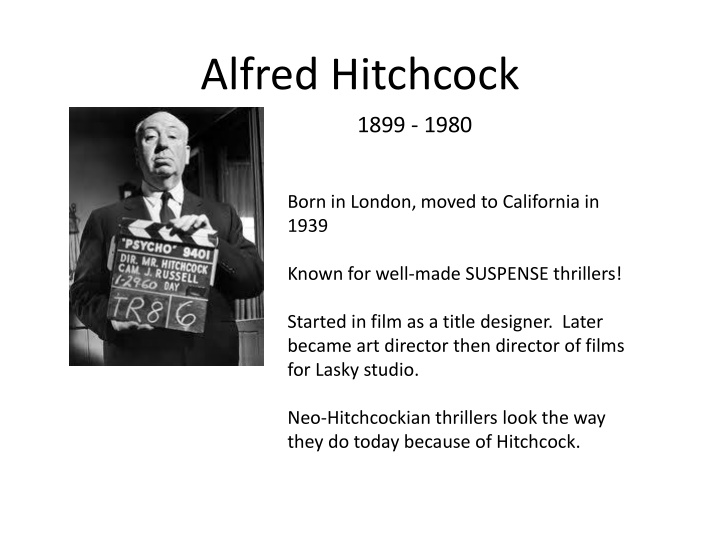 alfred hitchcock n.w