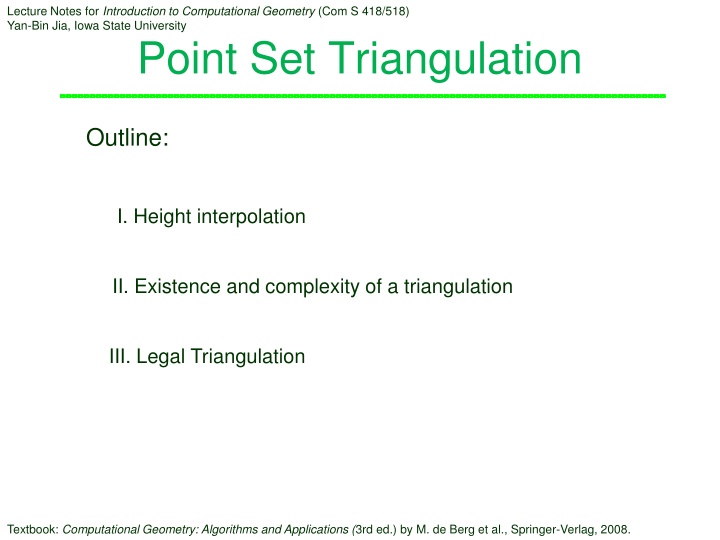 lecture notes for introduction to computational n.w