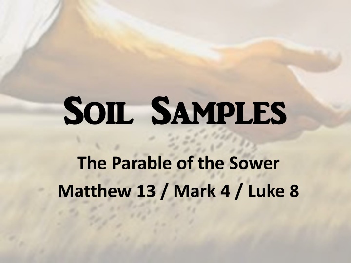 soil samples soil samples n.w