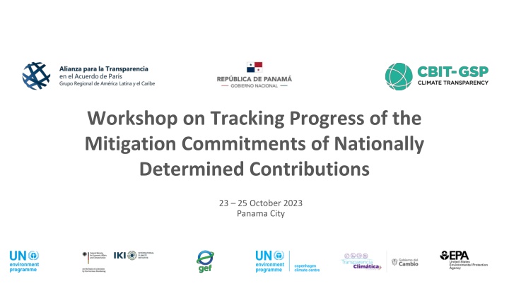 Workshop on Tracking Progress of the Mitigation Commitments of Nationally Determined Contributions