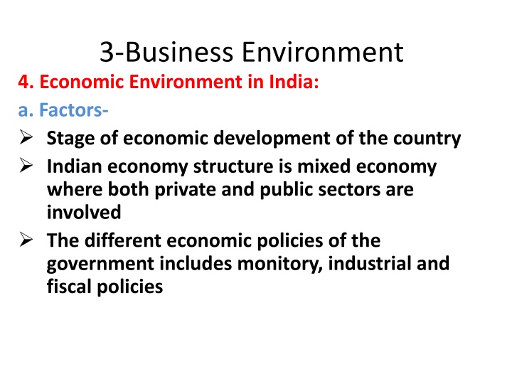 3 business environment 4 economic environment n.w