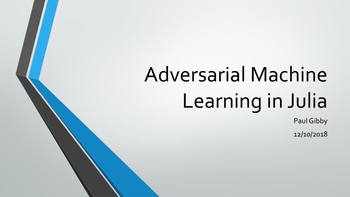 adversarial machine learning in julia n.w