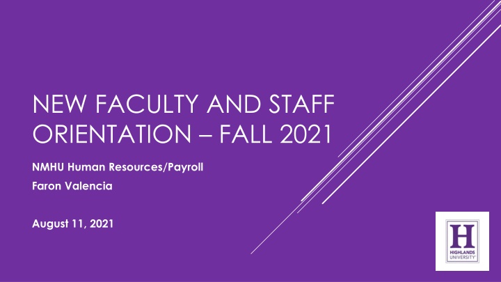 new faculty and staff orientation fall 2021 n.w