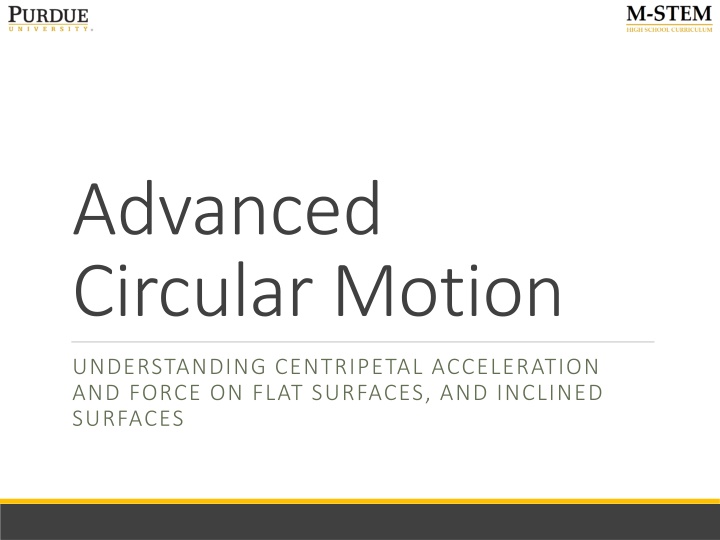advanced circular motion n.w