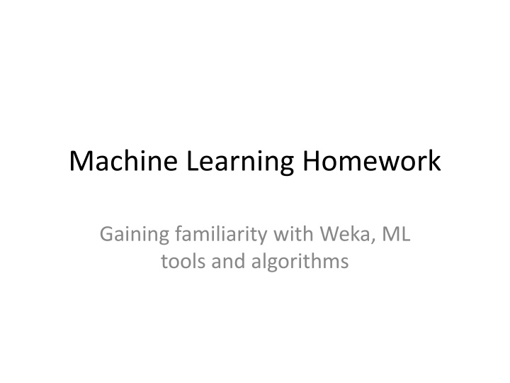 machine learning homework n.w