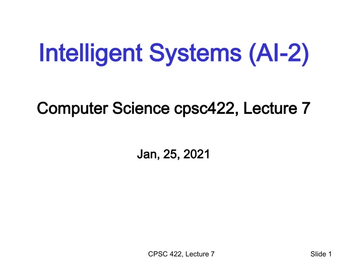 intelligent systems ai intelligent systems ai 2 2 n.w