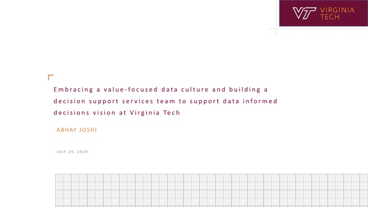 embracing a value focused data culture n.w