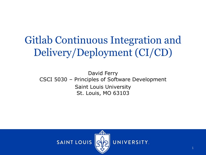 gitlab continuous integration and delivery n.w