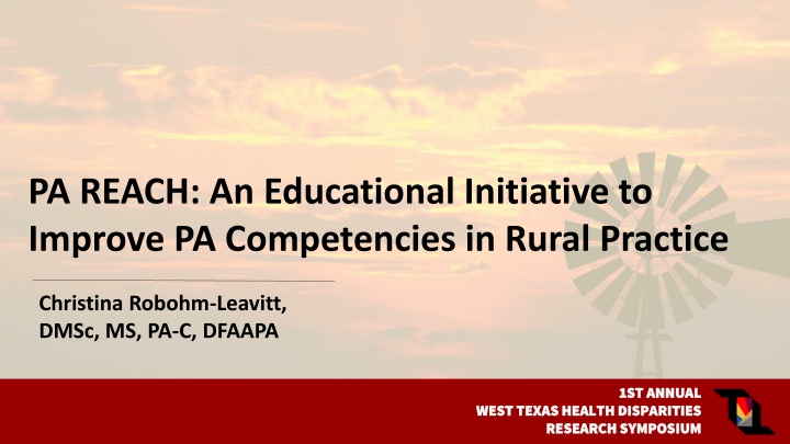 pa reach an educational initiative to improve n.w