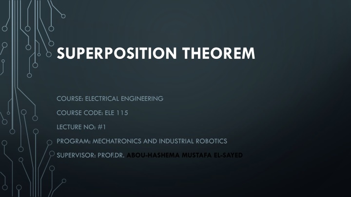 superposition theorem n.w