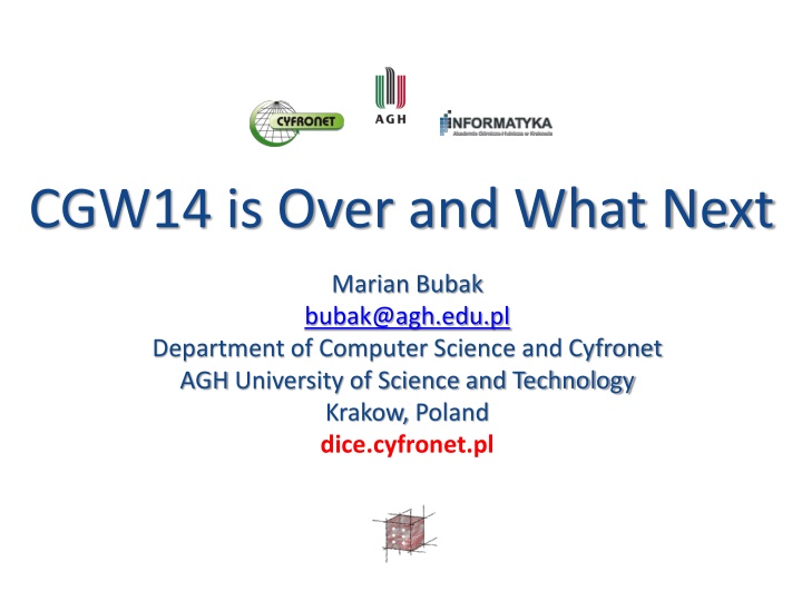 cgw14 is over and what next n.w
