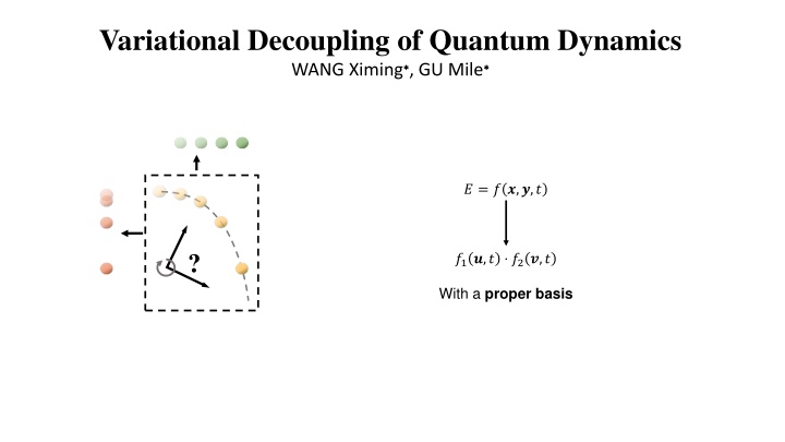 variational decoupling of quantum dynamics wang n.w