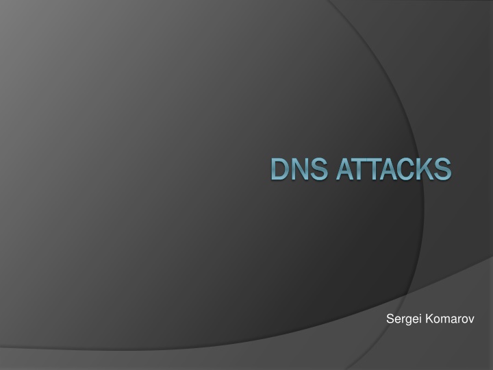 dns dns attacks attacks n.w