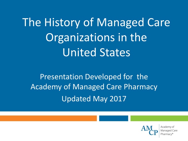 the history of managed care organizations n.w