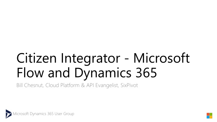 citizen integrator microsoft flow and dynamics n.w
