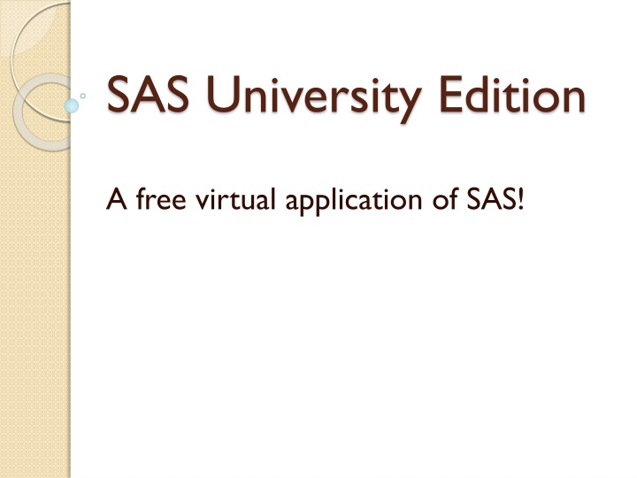 sas university edition n.w