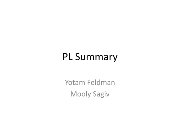pl summary n.w