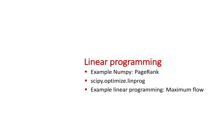 linear linear programming programming example n.w