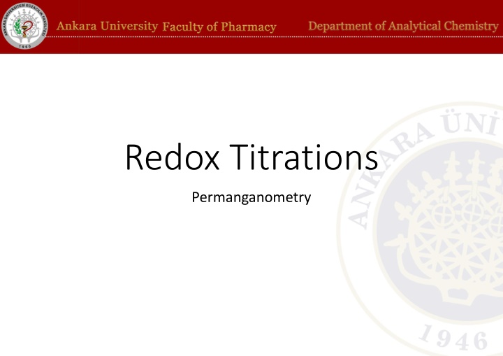 redox titrations n.w