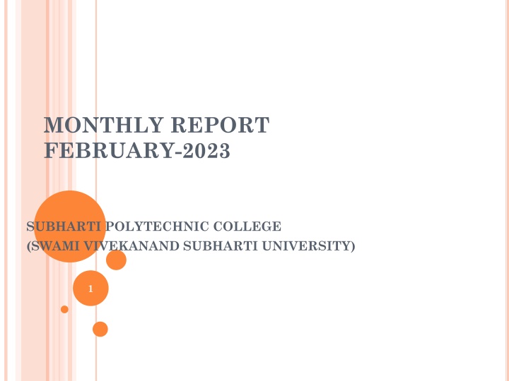 Monthly Report February 2023 - Subharti Polytechnic College