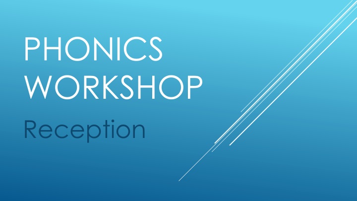 phonics workshop reception n.w