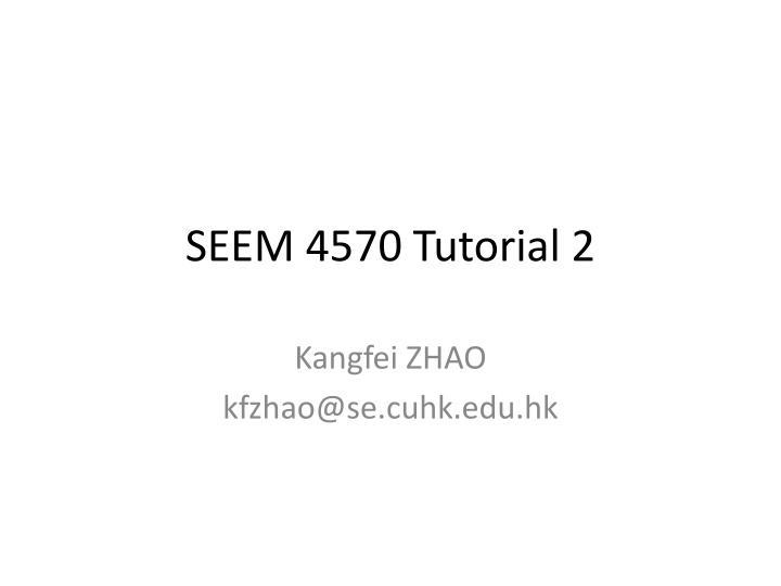 seem 4570 tutorial 2 n.w