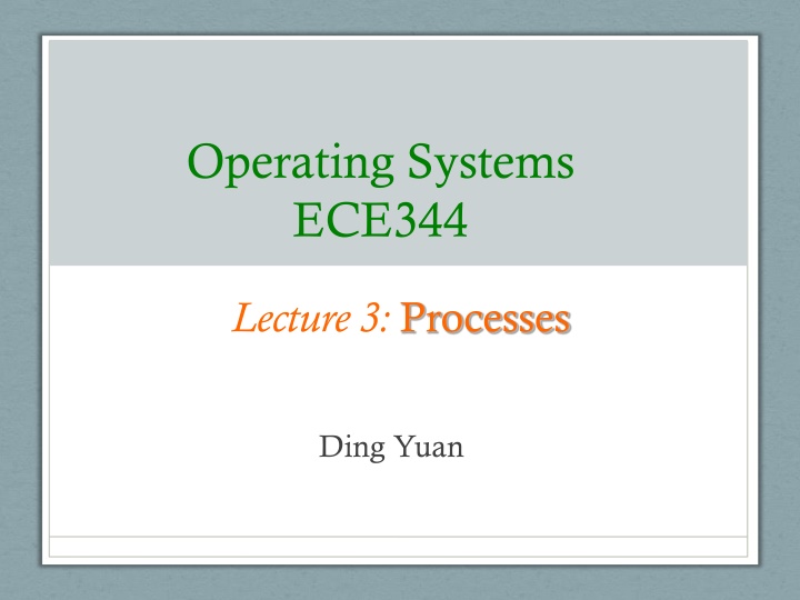 operating systems ece344 n.w