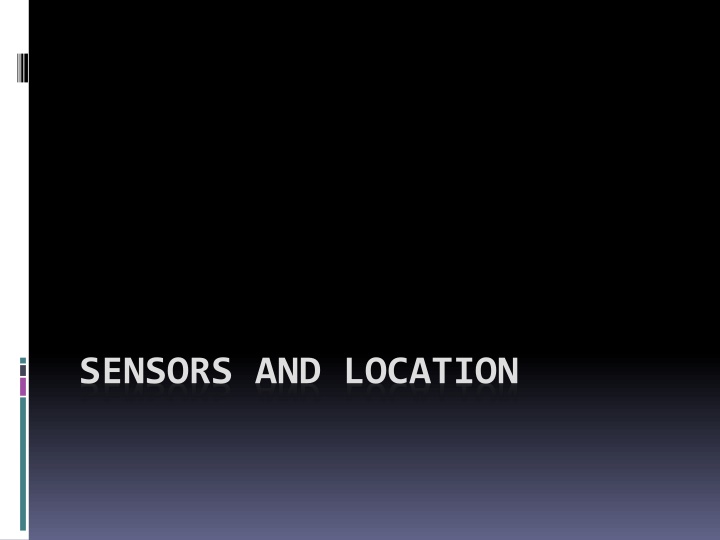 sensors and location n.w