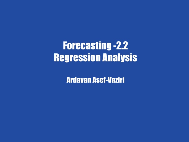 forecasting 2 n.w