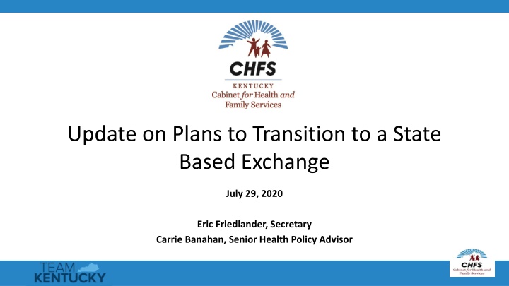 update on plans to transition to a state based n.w
