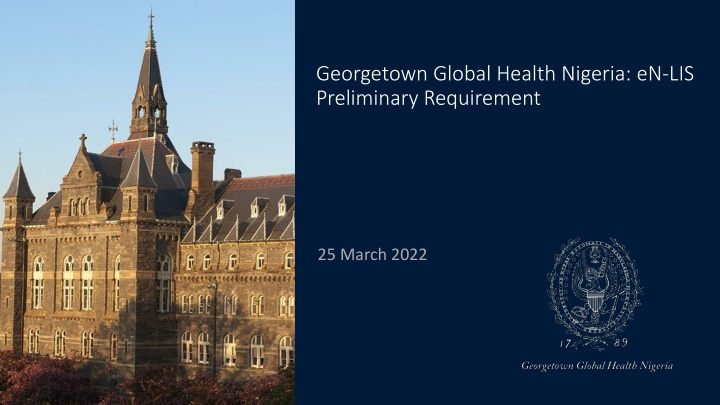 georgetown global health nigeria n.w