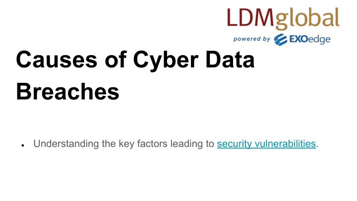 causes of cyber data breaches n.w