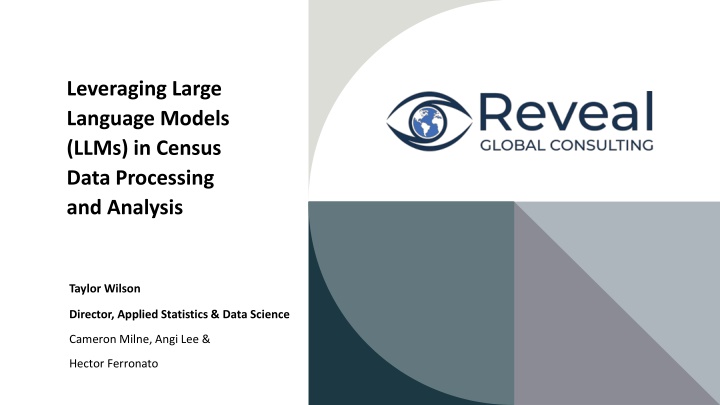 leveraging large language models llms in census n.w