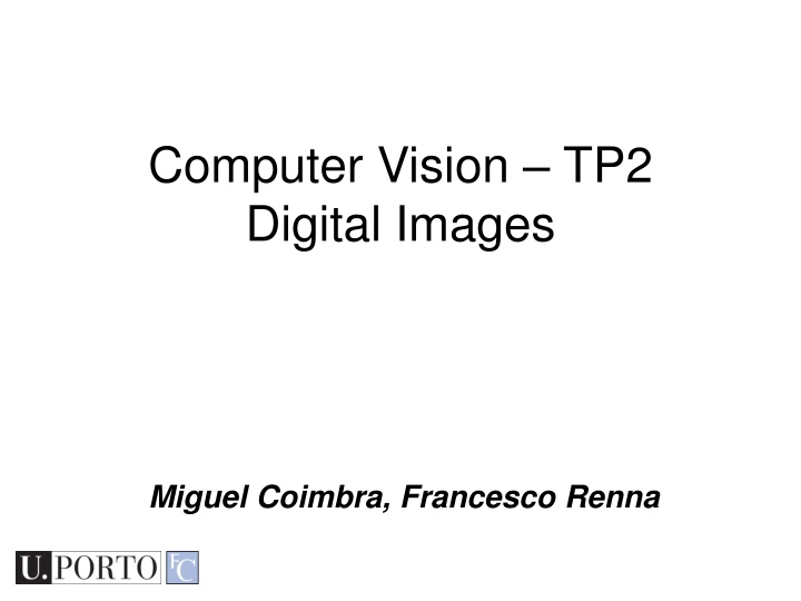 computer vision tp2 digital images n.w