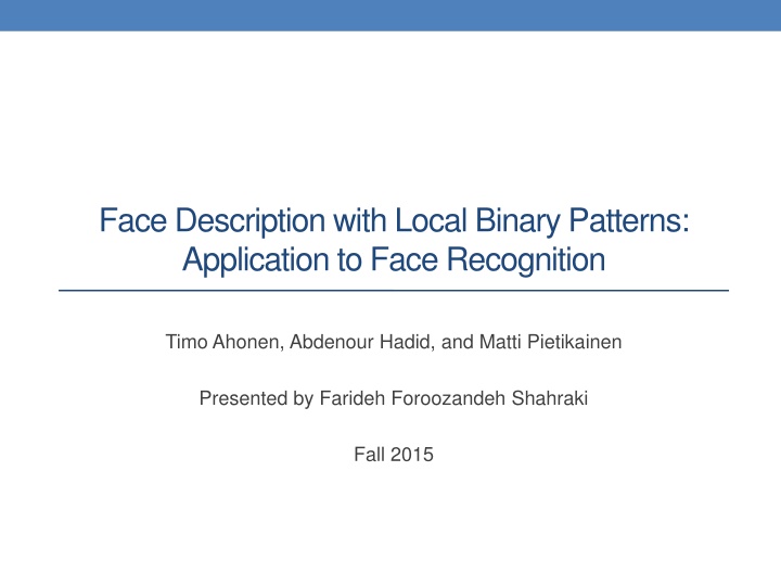 face description with local binary patterns n.w